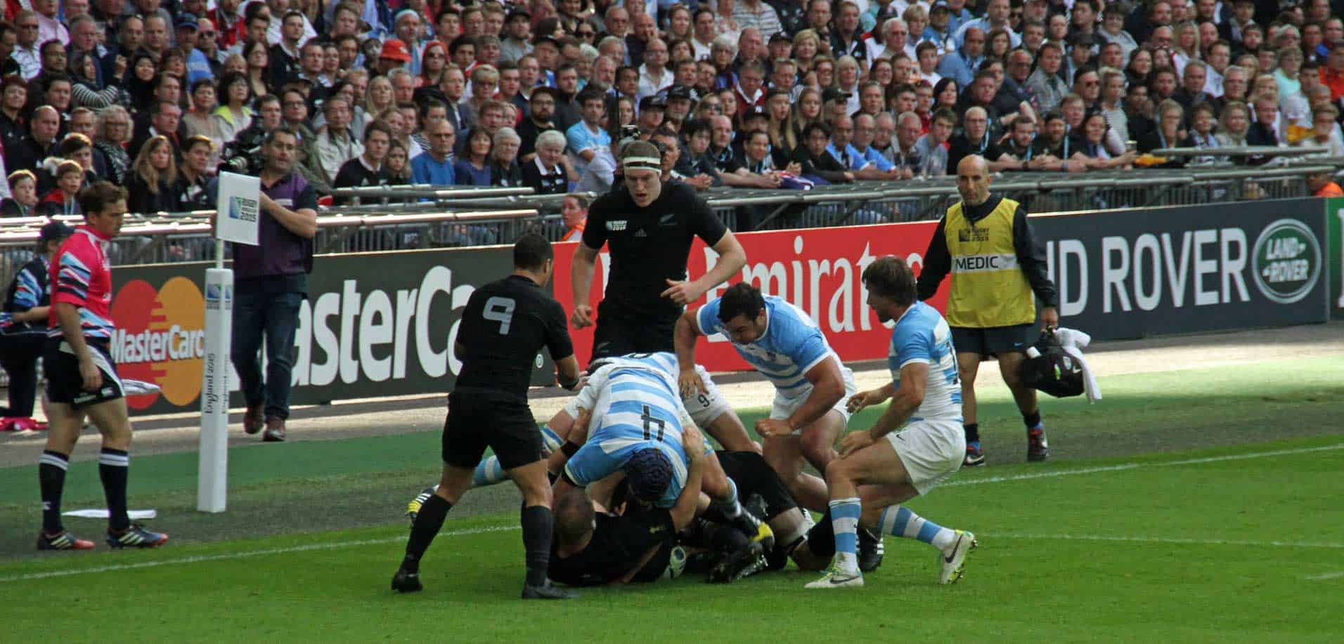Rugby pile up to promote leading sports insurance brokers Full Time Cover